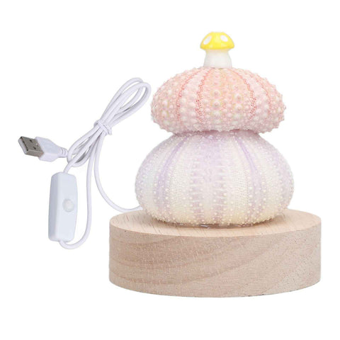 LED Night Lamp Warm White USB Plug In Natural Shell Body Cute Mushroom Decor Bedside Night Light In Australia - Darrahopens