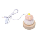 LED Night Lamp Warm White USB Plug In Natural Shell Body Cute Mushroom Decor Bedside Night Light In Australia - Darrahopens