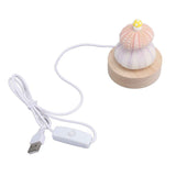 LED Night Lamp Warm White USB Plug In Natural Shell Body Cute Mushroom Decor Bedside Night Light In Australia - Darrahopens