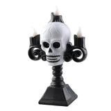 Skull Head LED Candle Light Lightweight Retro Spooky Green Light Plastic Skull Flameless Candle Lights for Party In Australia - Darrahopens