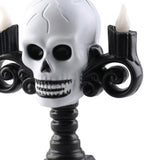 Skull Head LED Candle Light Lightweight Retro Spooky Green Light Plastic Skull Flameless Candle Lights for Party