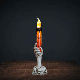 Halloween Skull Candle Holder Light Skeleton Ghost Hand Flameless Candle Lamp Party Bar Decoration Lamp Orange In Australia - Darrahopens