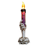 Halloween Skull Candle Holder Light Skeleton Ghost Hand Flameless Candle Lamp Party Bar Decoration Lamp Purple In Australia - Darrahopens