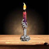Halloween Skull Candle Holder Light Skeleton Ghost Hand Flameless Candle Lamp Party Bar Decoration Lamp Purple In Australia - Darrahopens