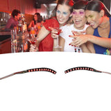 LED False Eyelashes Light Lightweight Stylish Reliable Luminous False Eyelashes Light for Party Bars Nightclubs Halloween Red In Australia - Darrahopens