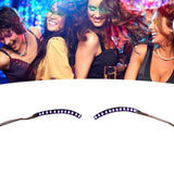 LED False Eyelashes Light Lightweight Stylish Reliable Luminous False Eyelashes Light for Party Bars Nightclubs Halloween Purple In Australia - Darrahopens