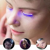 LED False Eyelashes Light Lightweight Stylish Reliable Luminous False Eyelashes Light for Party Bars Nightclubs Halloween Purple In Australia - Darrahopens