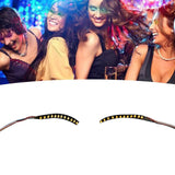 LED False Eyelashes Light Lightweight Stylish Reliable Luminous False Eyelashes Light for Party Bars Nightclubs Halloween Yellow In Australia - Darrahopens