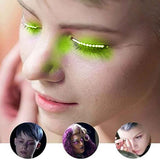 LED False Eyelashes Light Lightweight Stylish Reliable Luminous False Eyelashes Light for Party Bars Nightclubs Halloween Green