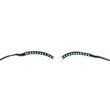 LED False Eyelashes Light Lightweight Stylish Reliable Luminous False Eyelashes Light for Party Bars Nightclubs Halloween Green