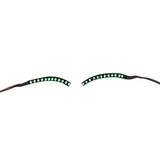 LED False Eyelashes Light Lightweight Stylish Reliable Luminous False Eyelashes Light for Party Bars Nightclubs Halloween Green