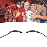 LED False Eyelashes Light Lightweight Stylish Reliable Luminous False Eyelashes Light for Party Bars Nightclubs Halloween Orange In Australia - Darrahopens