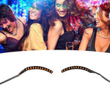 LED False Eyelashes Light Lightweight Stylish Reliable Luminous False Eyelashes Light for Party Bars Nightclubs Halloween Orange In Australia - Darrahopens