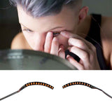 LED False Eyelashes Light Lightweight Stylish Reliable Luminous False Eyelashes Light for Party Bars Nightclubs Halloween Orange In Australia - Darrahopens