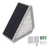 2 Set Solar Stair Lights 9 LEDs IP68 Waterproof Inductive Solar Step Lights for Yard Patio Garden Walkways Deck In Australia - Darrahopens