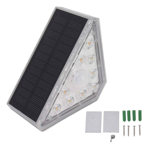 2 Set Solar Stair Lights 9 LEDs IP68 Waterproof Inductive Solar Step Lights for Yard Patio Garden Walkways Deck In Australia - Darrahopens