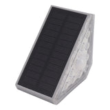 2 Set Solar Stair Lights 9 LEDs IP68 Waterproof Inductive Solar Step Lights for Yard Patio Garden Walkways Deck