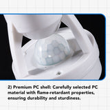 Motion Sensor Light Socket PIR Motion E27 Screw Bulb Adapter Adjustable Auto On Off Night Light Control Garage Light for Basement