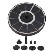 Solar Fountain Light with 8 Nozzles 3.5W 900mAh Colorful Powerful Solar Bird Bath Fountains for Bird Bath Garden Black Nozzle In Australia - Darrahopens