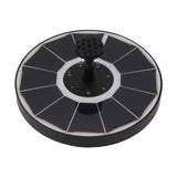 Solar Fountain Light with 8 Nozzles 3.5W 900mAh Colorful Powerful Solar Bird Bath Fountains for Bird Bath Garden Black Nozzle In Australia - Darrahopens
