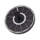 Solar Fountain Light with 8 Nozzles 3.5W 900mAh Colorful Powerful Solar Bird Bath Fountains for Bird Bath Garden Black Nozzle