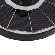 Solar Fountain Light with 8 Nozzles 3.5W 900mAh Colorful Powerful Solar Bird Bath Fountains for Bird Bath Garden Black Nozzle