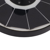 Solar Fountain Light with 8 Nozzles 3.5W 900mAh Colorful Powerful Solar Bird Bath Fountains for Bird Bath Garden Black Nozzle