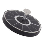 Solar Fountain Light with 8 Nozzles 3.5W 900mAh Colorful Powerful Solar Bird Bath Fountains for Bird Bath Garden TransparentNozzle