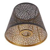Metal Lamp Shade E26 E27 Forest Tree Style Hollow Out Iron Decorative Lampshade Cover with Inner Gold Pattern for Table Wall Ceiling Lamp Black In Australia - Darrahopens