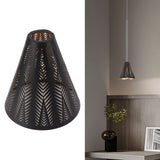 Metal Lamp Shade Iron Lampshade E26 E27 Lamp Shade Bedroom Bedside Decoration Horn Style Cone