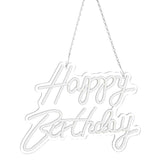 Happy Birthday Letter LED Lights Romantic Neon Light Sign Acrylic Happy Birthday Decoration for Party Bar Cold White In Australia - Darrahopens