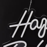 Happy Birthday Letter LED Lights Romantic Neon Light Sign Acrylic Happy Birthday Decoration for Party Bar Cold White