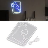 Poker LED Neon Signs Playing Cards Neon Signs for Wall Decor Bedroom Casino Bar Hotel Play Room Birthday Party Decor J Poker