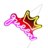 LED Neon Sign Bright USB Powered Decorative Crown Queen Wall Neon Light for Kids Room Bedroom Party In Australia - Darrahopens