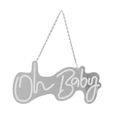 Oh Baby Neon Sign Acrylic USB Powered Wall Decor Neon Light for Bar Wedding Holiday Party Birthday Baby Shower Warm Light