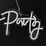 Party Neon Sign USB Powered Highly Transparent Acrylic Backsheet LED Neon Light Wall Sign for Bedroom Decoration Warm White