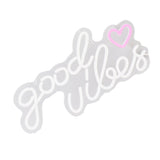 Neon Sign Good Vibes LED Light Acrylic USB Powered Wall Hang Neon Wall Decor for Bar Party Wedding Bedroom