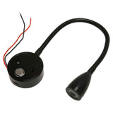 LED Wall Mounted Reading Light Touch Control 3 Color Temperature Dimmable Bedside Reading Lamp with Gooseneck Hose for RV Boat Motorhome DC 12 to 24V Black In Australia - Darrahopens