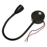 LED Wall Mounted Reading Light Touch Control 3 Color Temperature Dimmable Bedside Reading Lamp with Gooseneck Hose for RV Boat Motorhome DC 12 to 24V Black In Australia - Darrahopens
