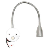 LED Wall Mounted Reading Light Touch Control 3 Color Temperature Dimmable Bedside Reading Lamp with Gooseneck Hose for RV Boat Motorhome DC 12 to 24V Silver In Australia - Darrahopens