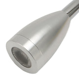 LED Wall Mounted Reading Light Touch Control 3 Color Temperature Dimmable Bedside Reading Lamp with Gooseneck Hose for RV Boat Motorhome DC 12 to 24V Silver