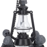 Four Skulls LED Lights Ornament Halloween Resin Decoration Compact Exquisite Skull Lamp Statue for Desktop