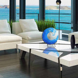 Ocean Wave Sculpture Blue Wave Ornaments Ocean Art for Desktop Decoration In Australia - Darrahopens
