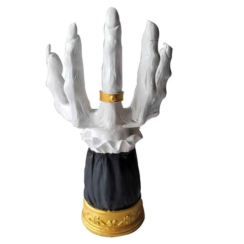 Halloween Candle Holder Witch Hand Shaped Resin Candlestick Desktop Ornaments Decor In Australia - Darrahopens