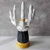 Halloween Candle Holder Witch Hand Shaped Resin Candlestick Desktop Ornaments Decor In Australia - Darrahopens