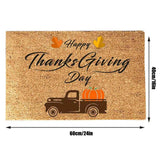Funny Thanksgiving Doormat Anti Slip Door Mat Autumn Entryway Rug for Front Door Kitchen Bathroom Decor