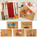 Funny Thanksgiving Doormat Anti Slip Door Mat Autumn Entryway Rug for Front Door Kitchen Bathroom Decor