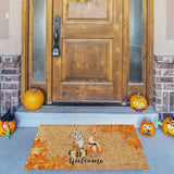 Funny Thanksgiving Doormat Anti Slip Door Mat Autumn Entryway Rug for Front Door Kitchen Bathroom Decor