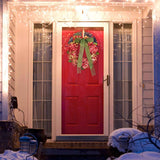 Thanksgiving Wreath Fall Hydrangea Bowknot Decoration Flower Garland Wreath Thanksgiving Front Door Home Decor In Australia - Darrahopens
