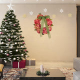 Thanksgiving Wreath Fall Hydrangea Bowknot Decoration Flower Garland Wreath Thanksgiving Front Door Home Decor